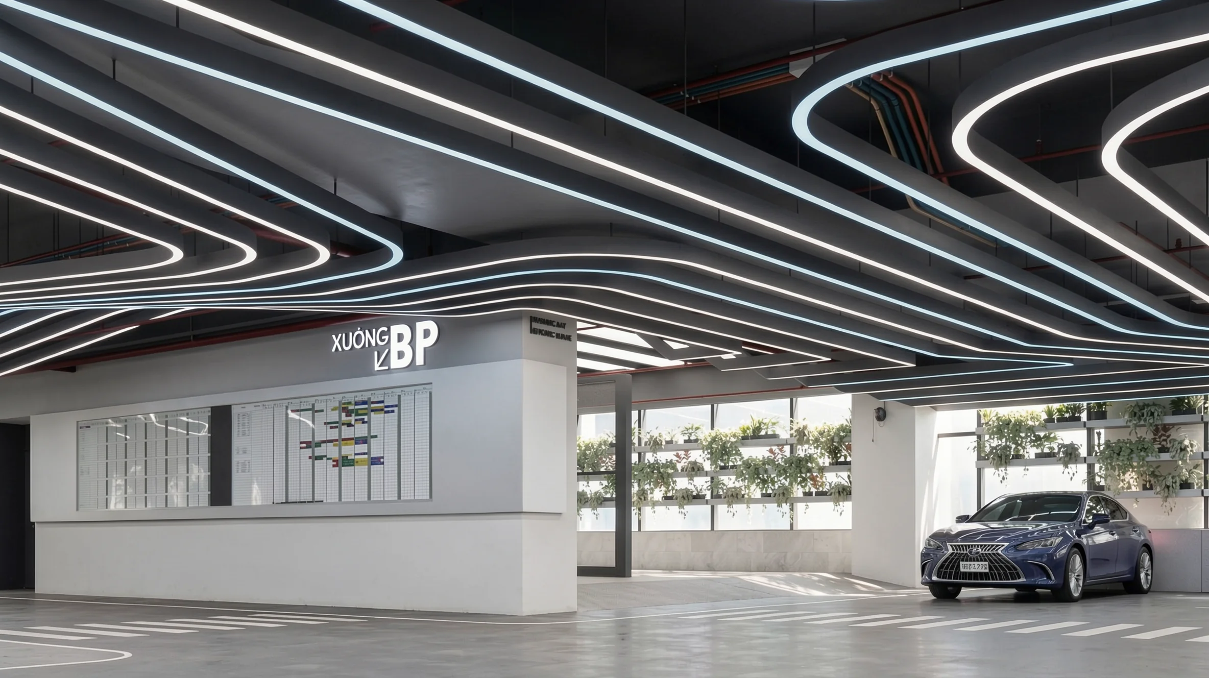 Lexus Workshop — architectural render 2