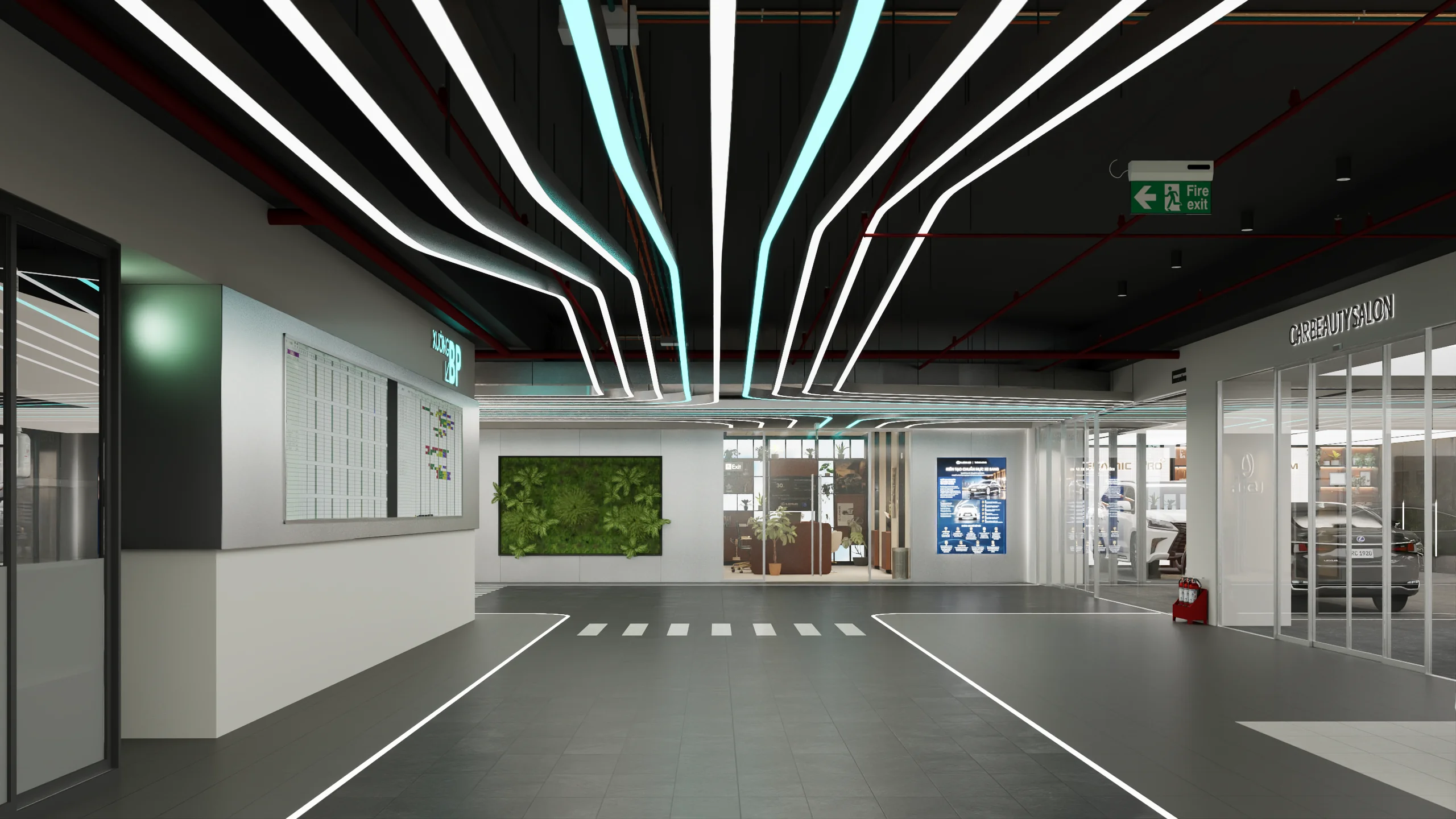 Lexus Workshop — architectural render 16