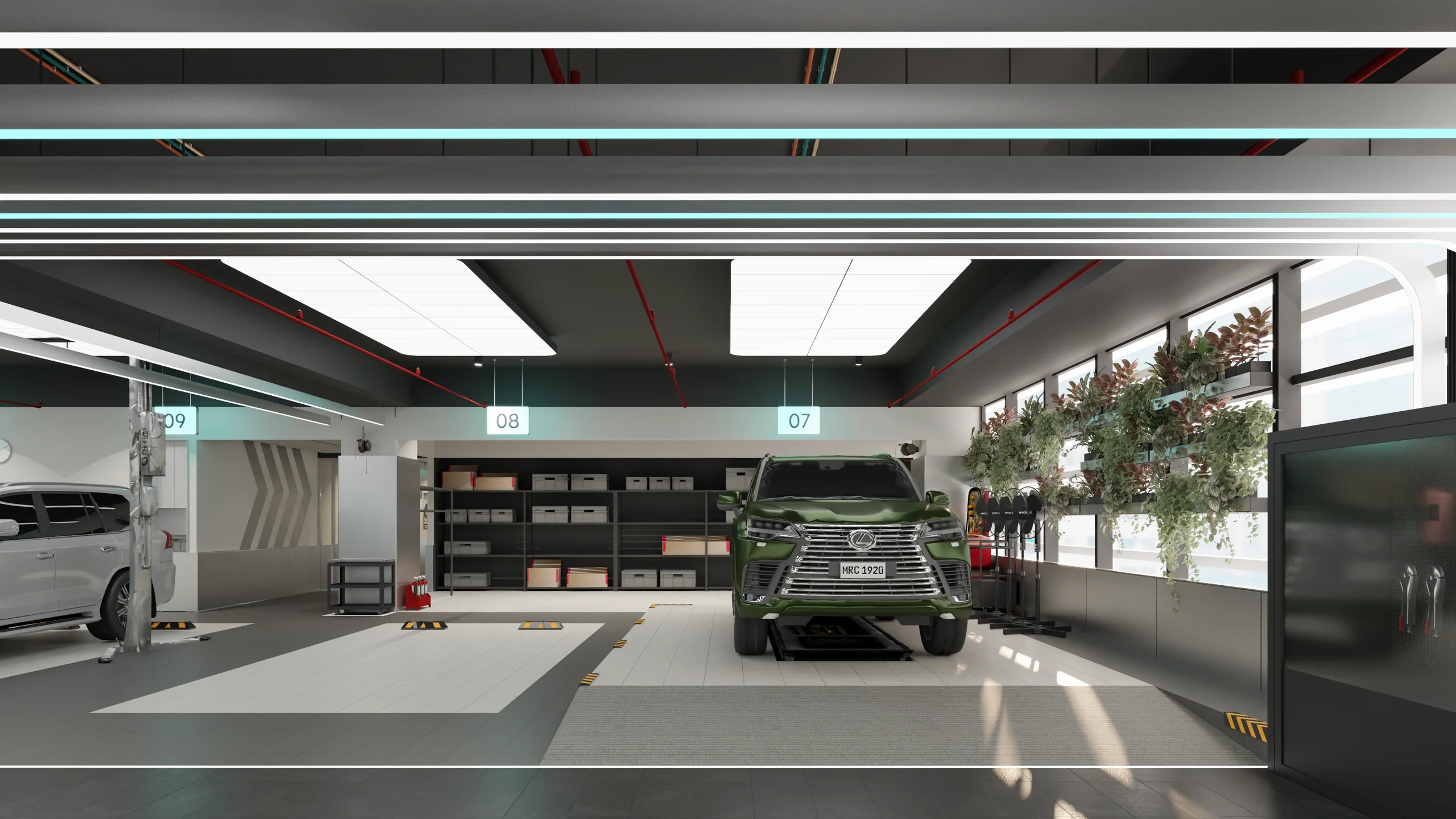 Lexus Workshop — architectural render 17