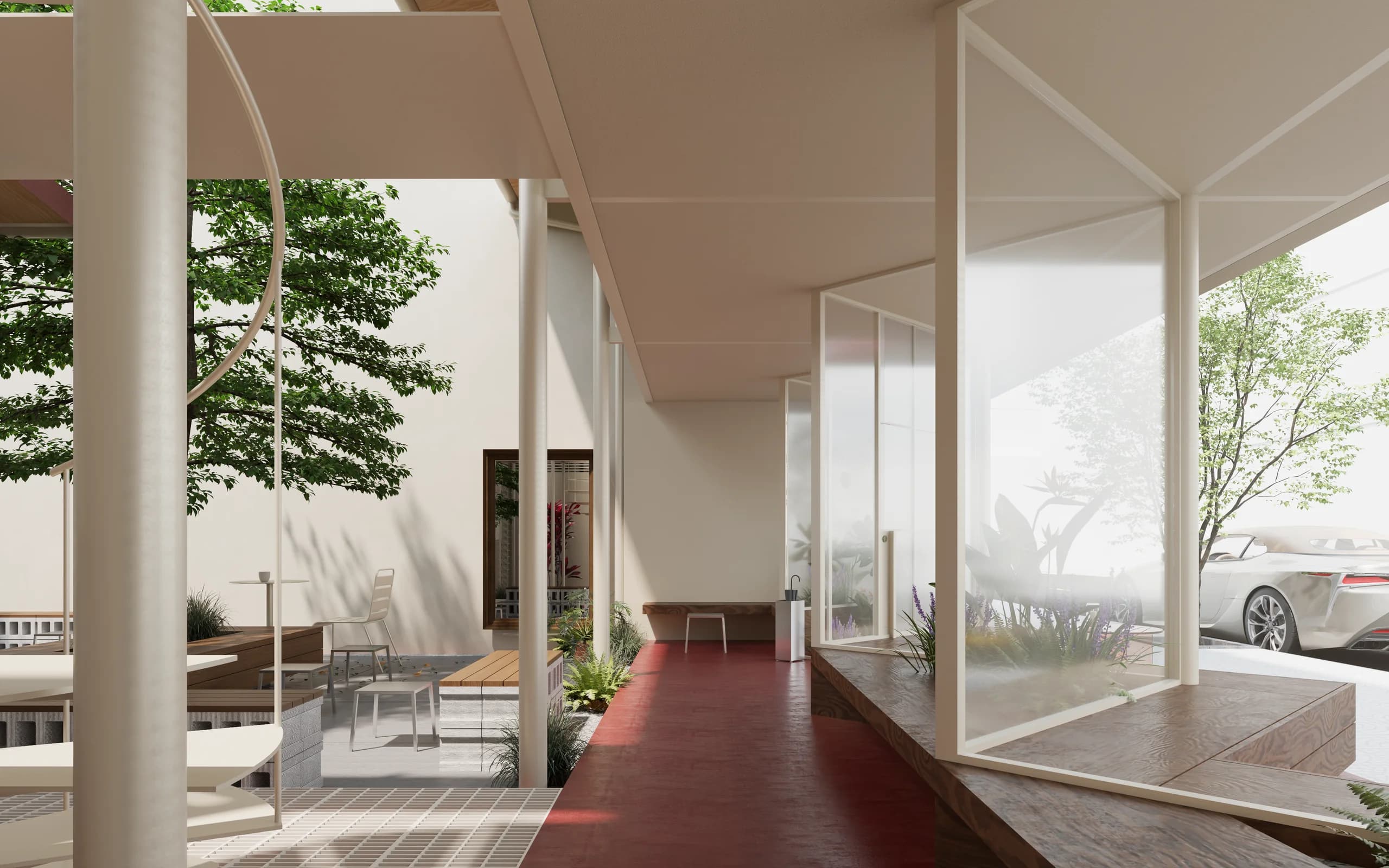 Mien Coffee — architectural render 2