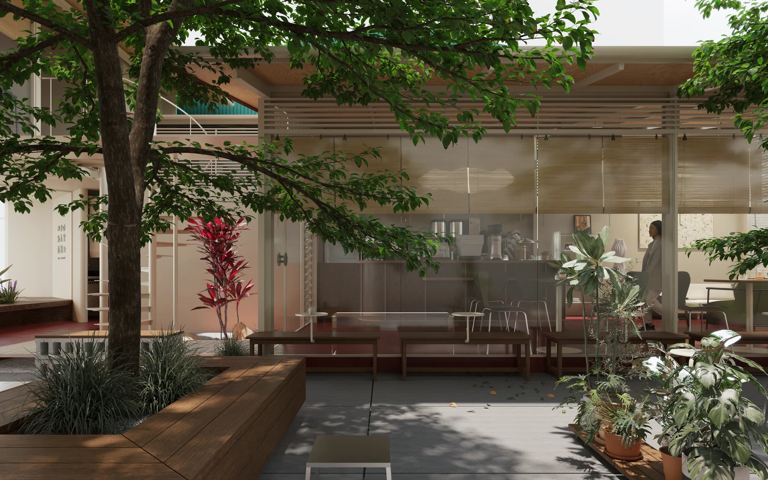 Mien Coffee — architectural render 3