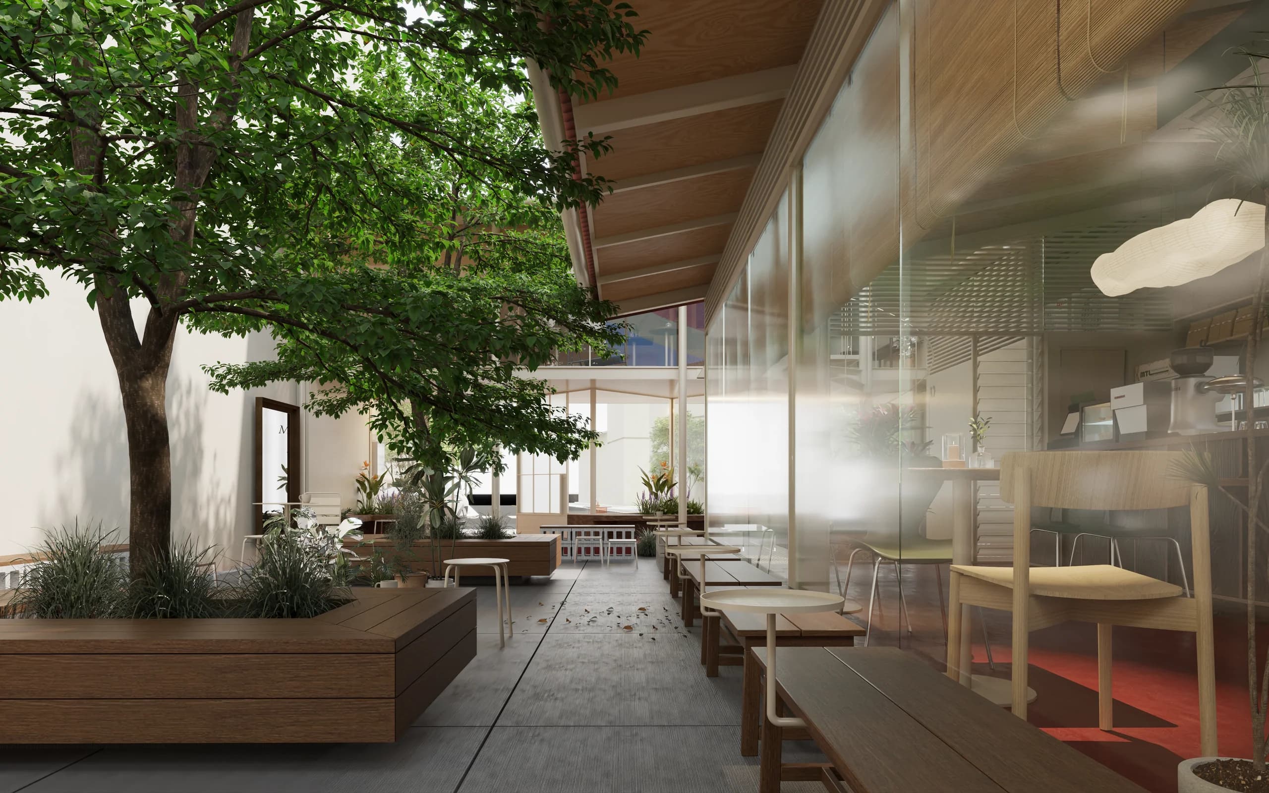 Mien Coffee — architectural render 7