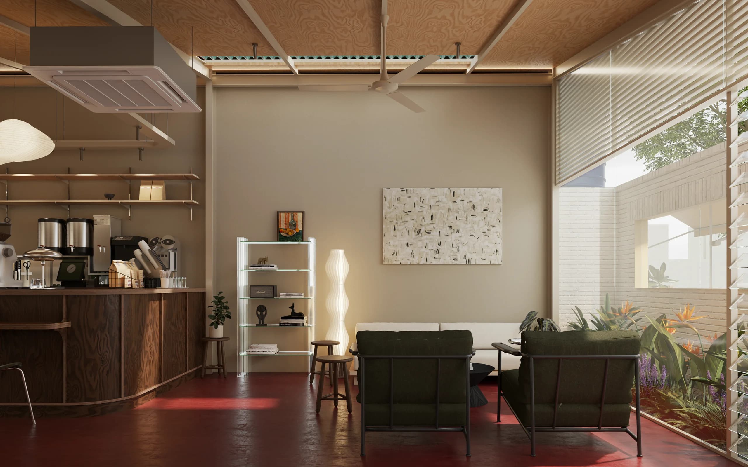 Mien Coffee — architectural render 9
