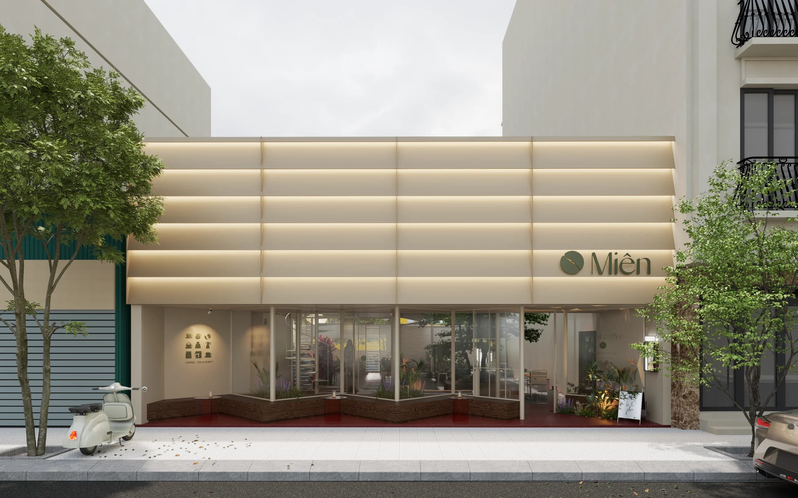 Mien Coffee — architectural render 14