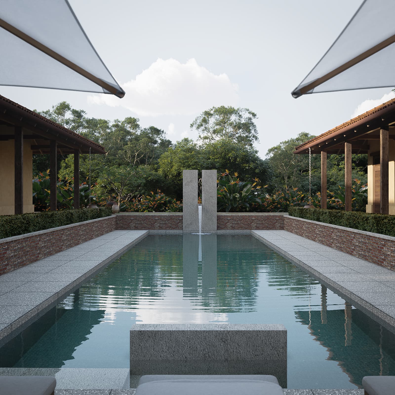 Minh Retreat — architectural render 2