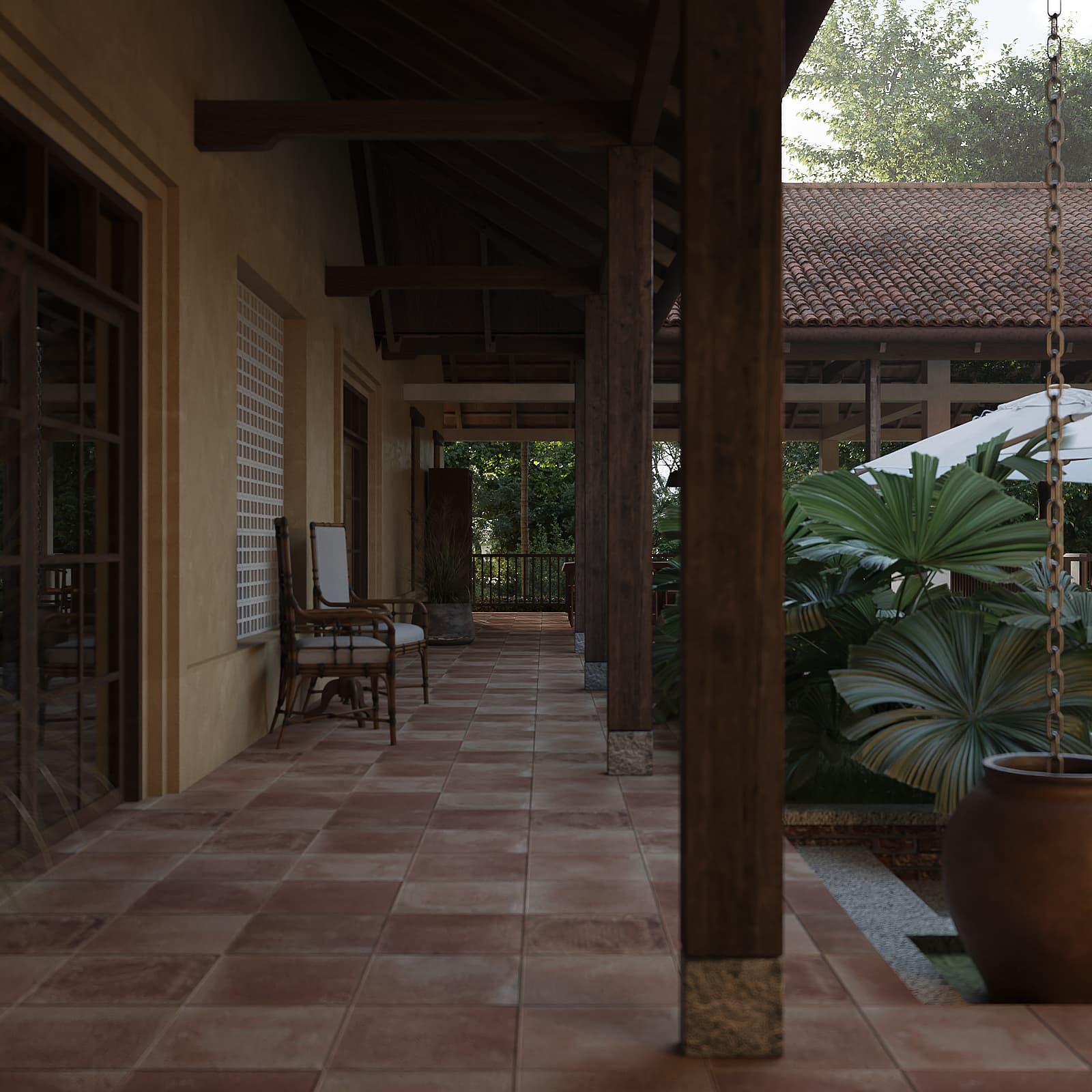 Minh Retreat — architectural render 3