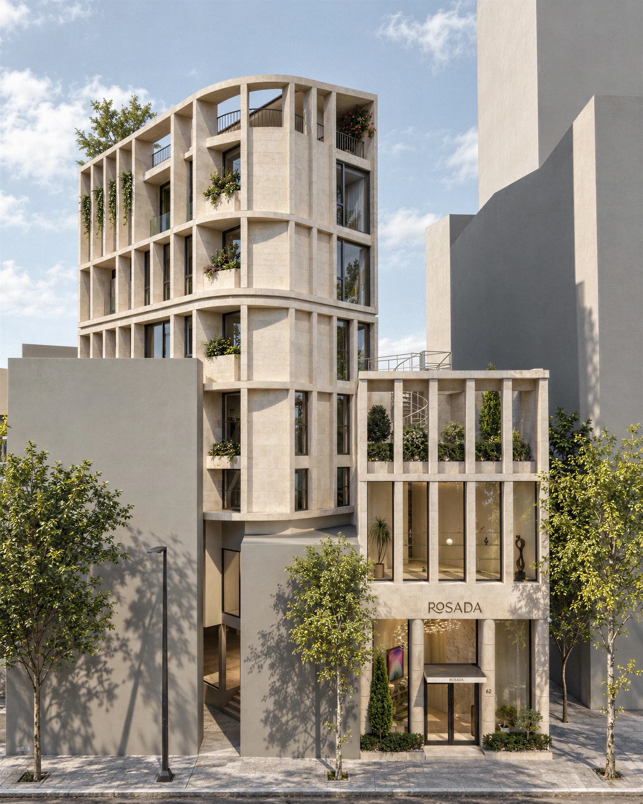 Rosada Building — architectural render 2