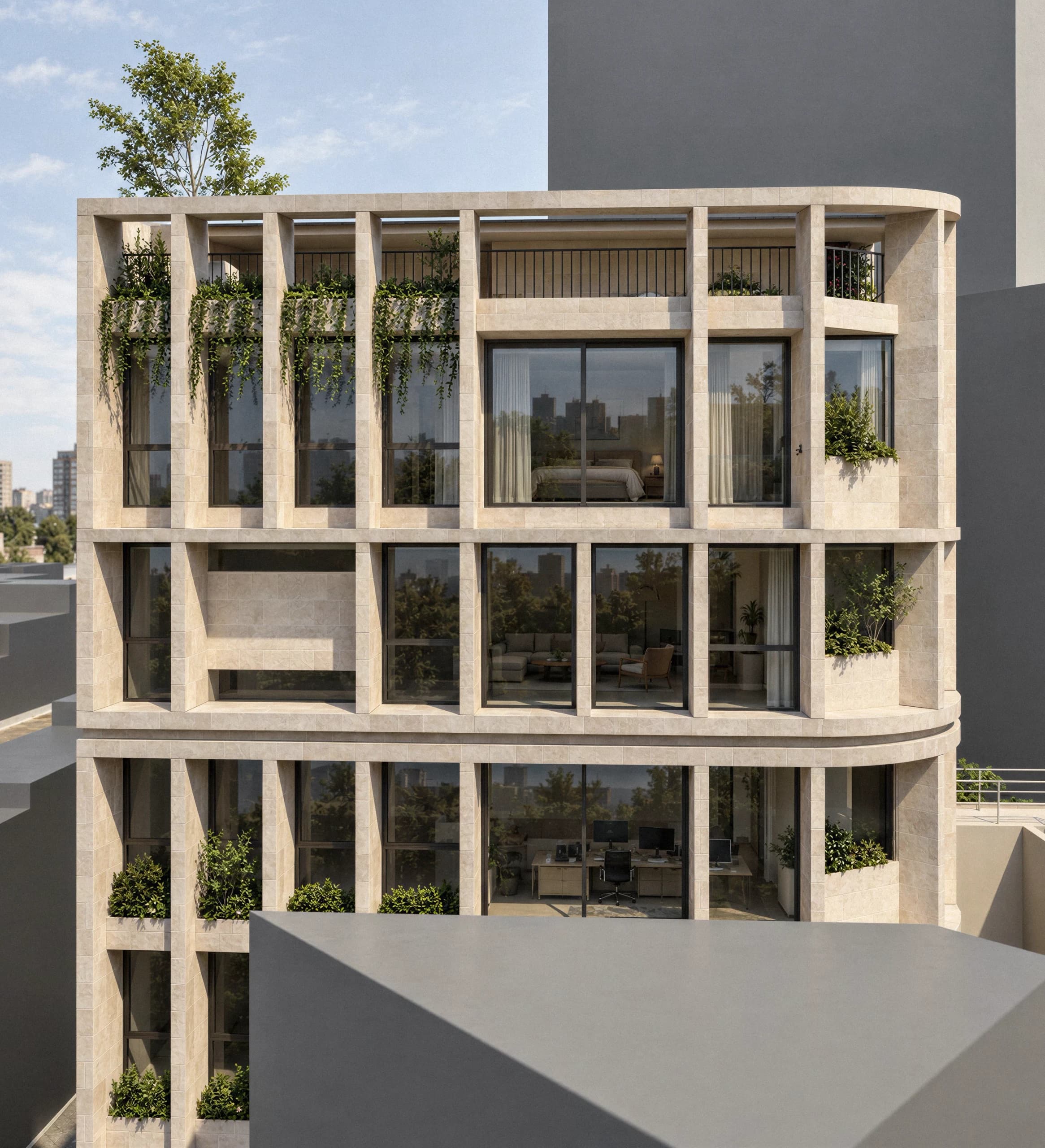 Rosada Building — architectural render 4