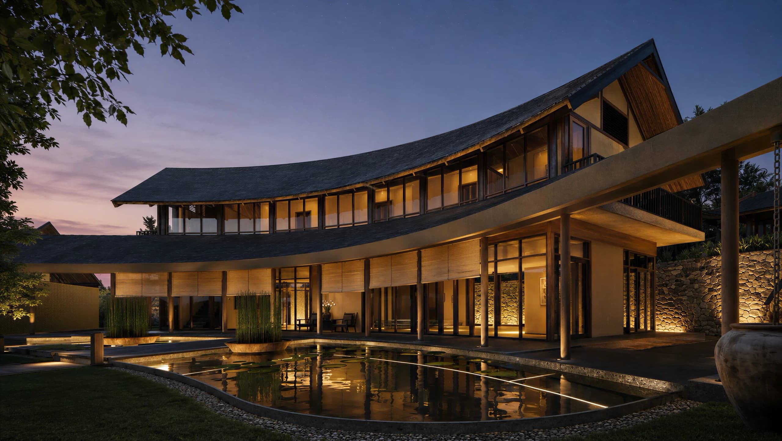 Thang Retreat — architectural render 3