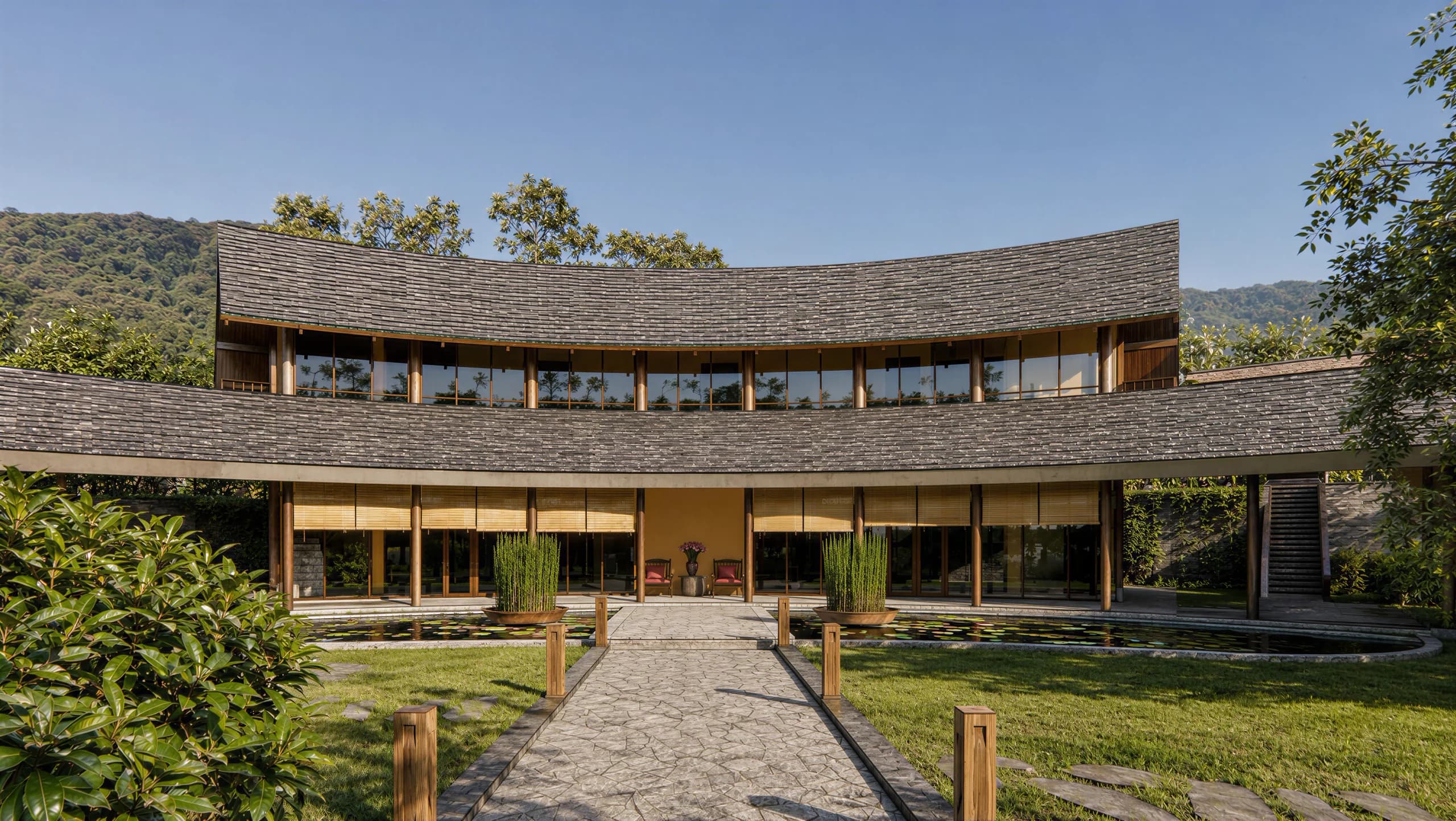 Thang Retreat — architectural render 1